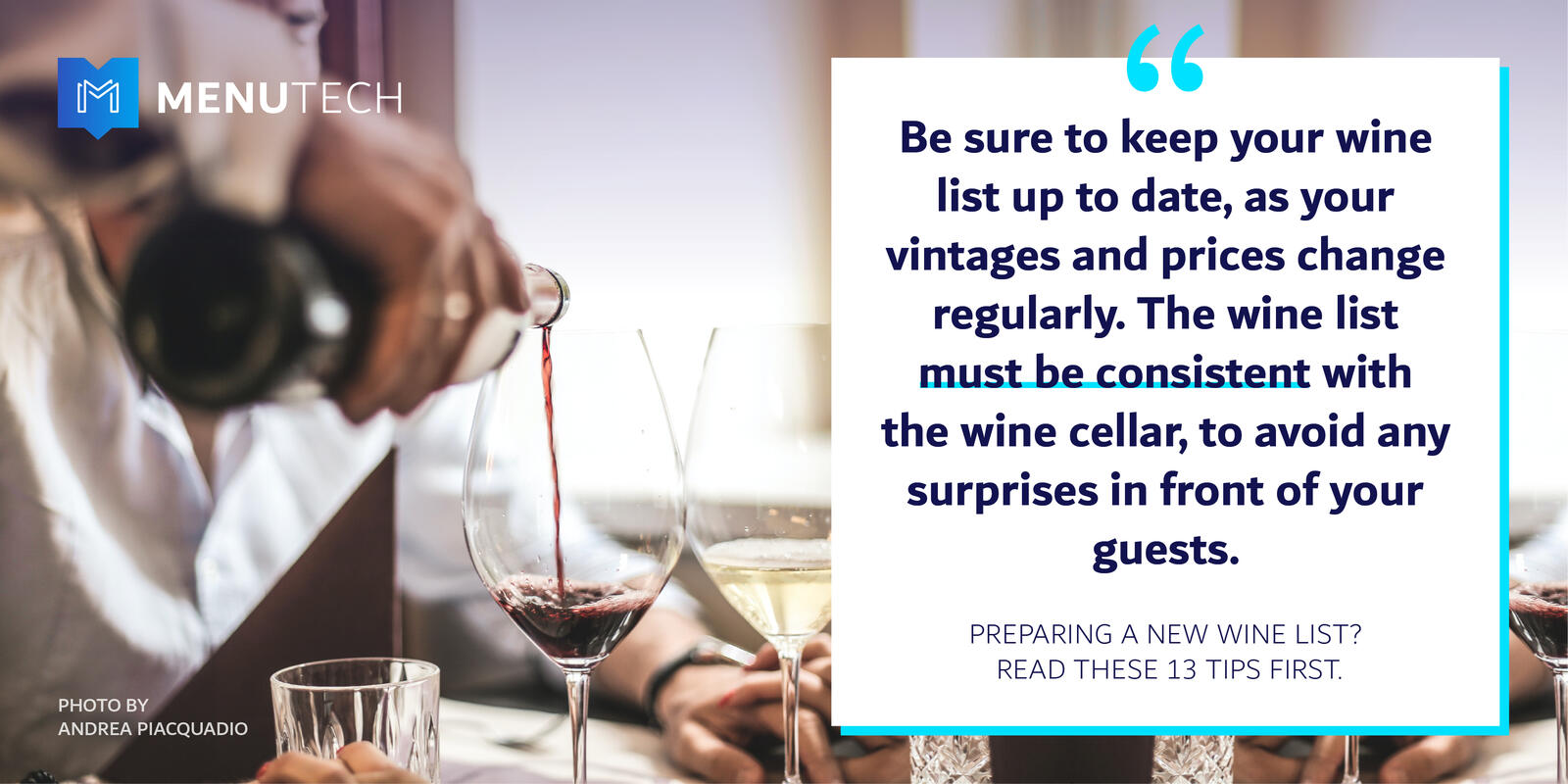 Keeping Wine List up to date Menutech