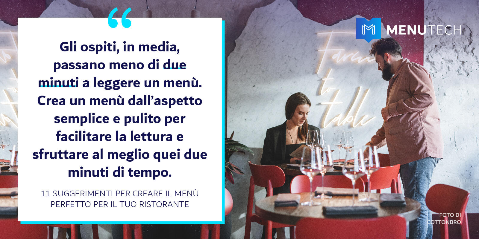2 minutes rule Restaurant Menu Menutech