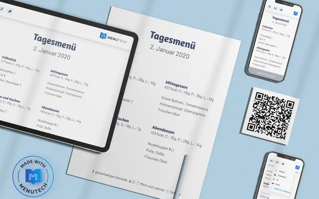 Menüplaner auf Menutech