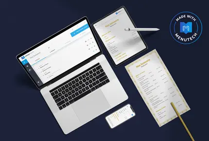 Menus sans contact et compatibles avec les téléphones portables par Menutech