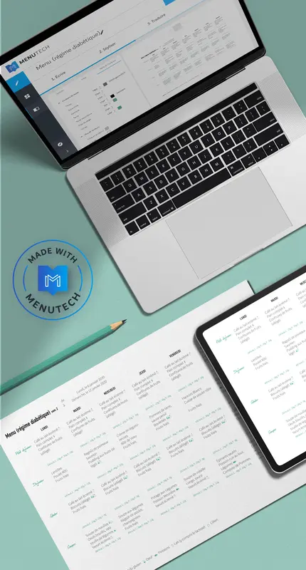 Créateur de menu sur Menutech